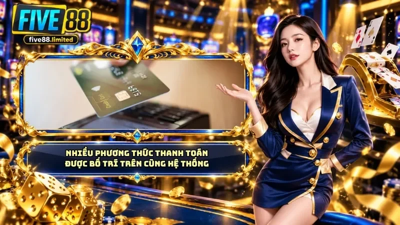 Nhiều phương thức thanh toán được bố trí trên cùng hệ thống 